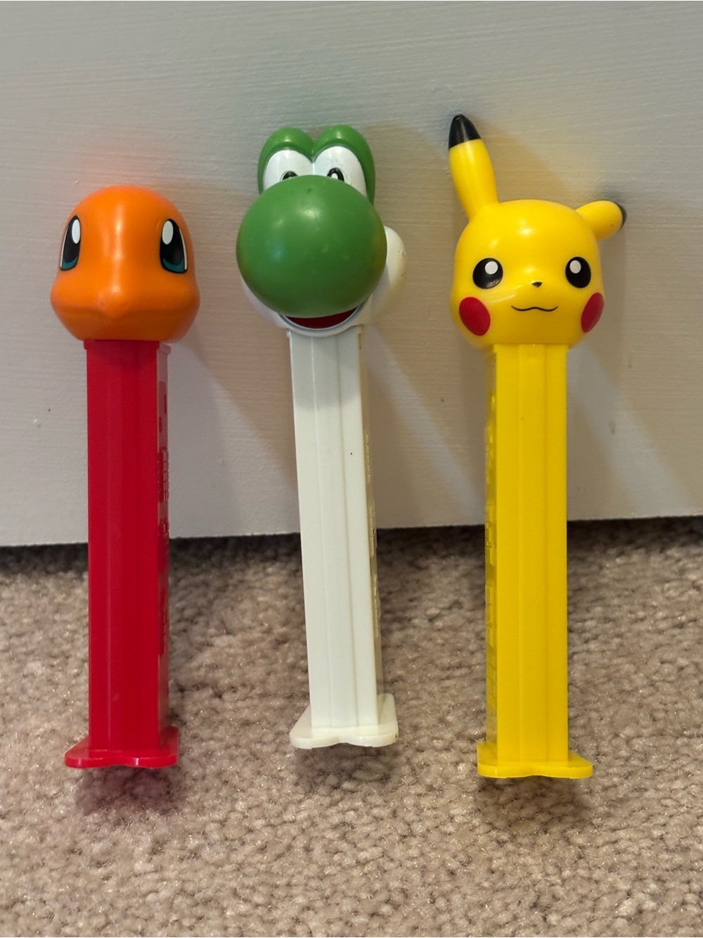 Pokémon Character PEZ Candy Super Mario Dispensers Pikachu Charmander Yoshi